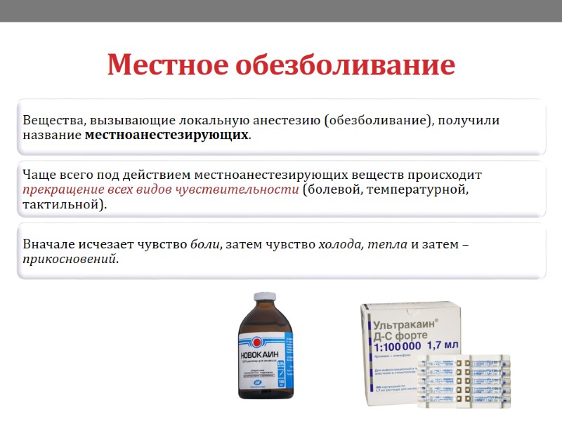 Местное обезболивание